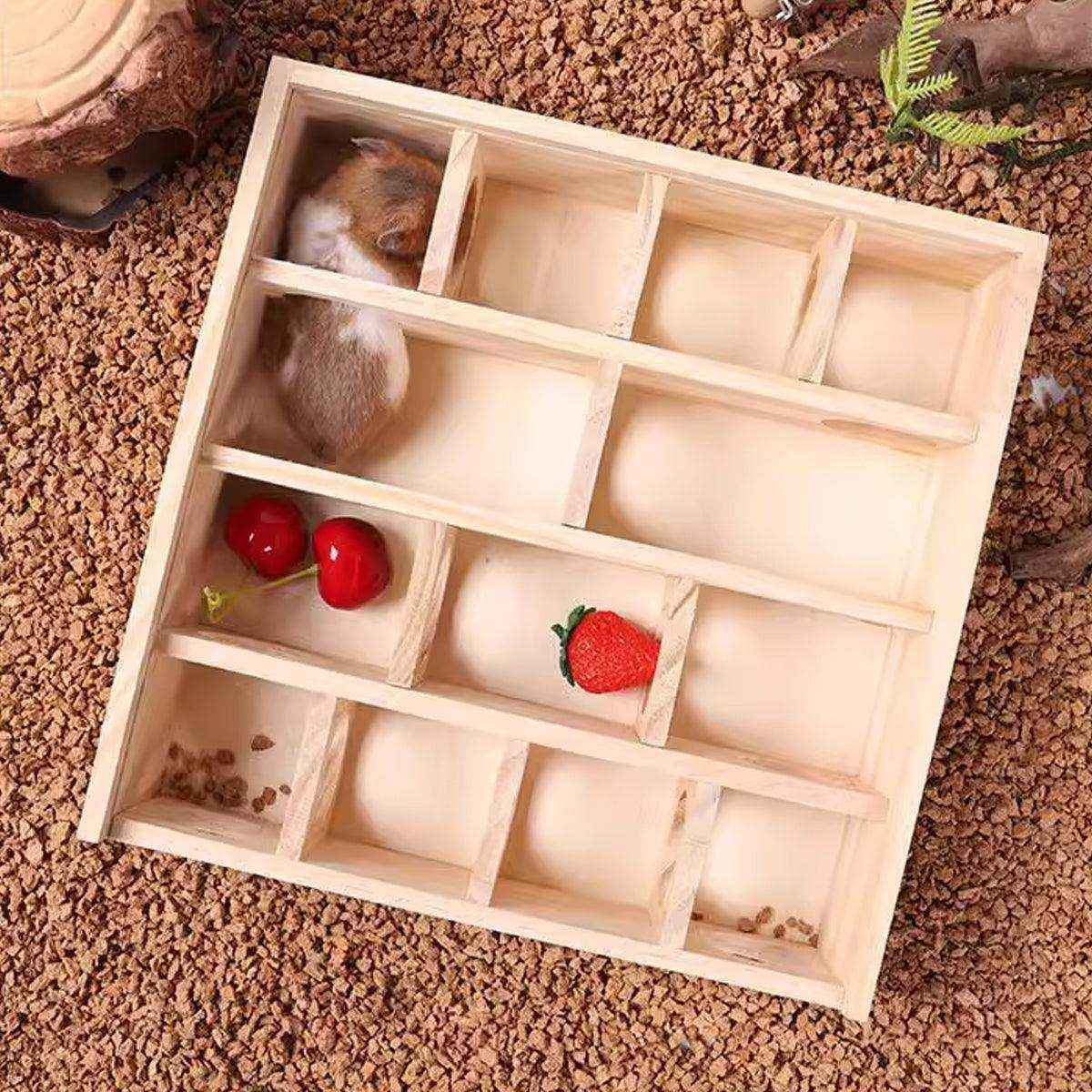 Interactive Wooden Hamster Toy Maze for Small Pets’ Play & Exercise - Image 4