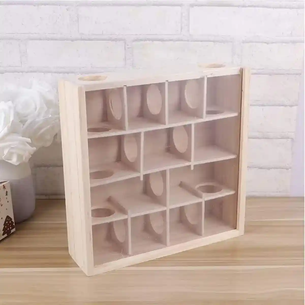 Interactive Wooden Hamster Toy Maze for Small Pets’ Play & Exercise - Image 7