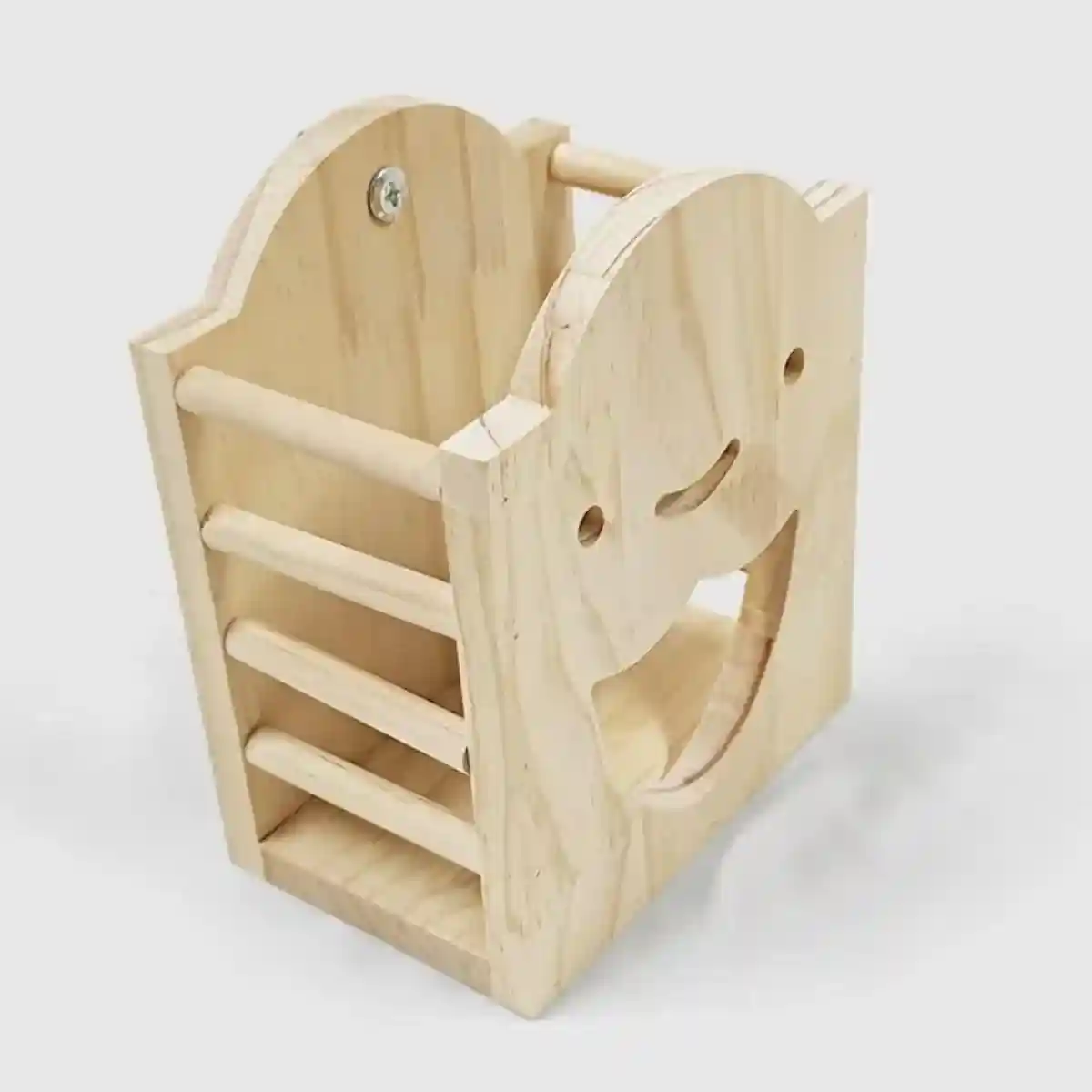 Natural Wooden Hay Feeder for Rabbits Bunny Grass Rack Box - Image 4