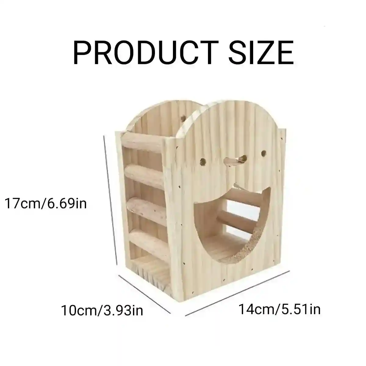 Natural Wooden Hay Feeder for Rabbits Bunny Grass Rack Box - Image 7