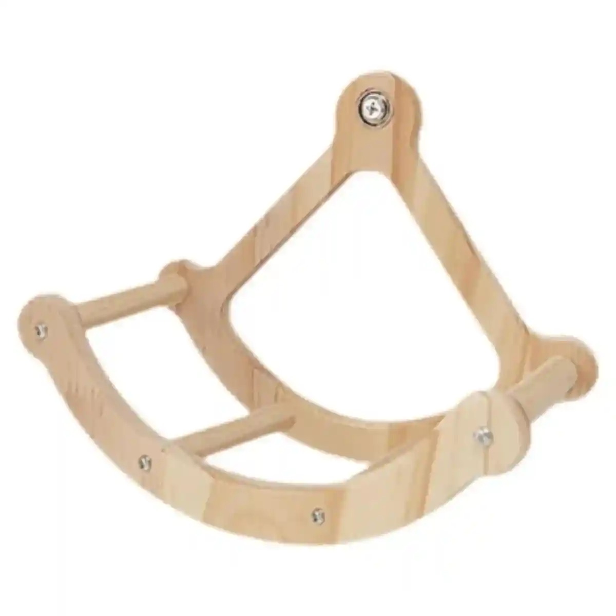 Wooden Parrot Exercise Wheel Silent & Durable Bird Cage Toy - Image 3