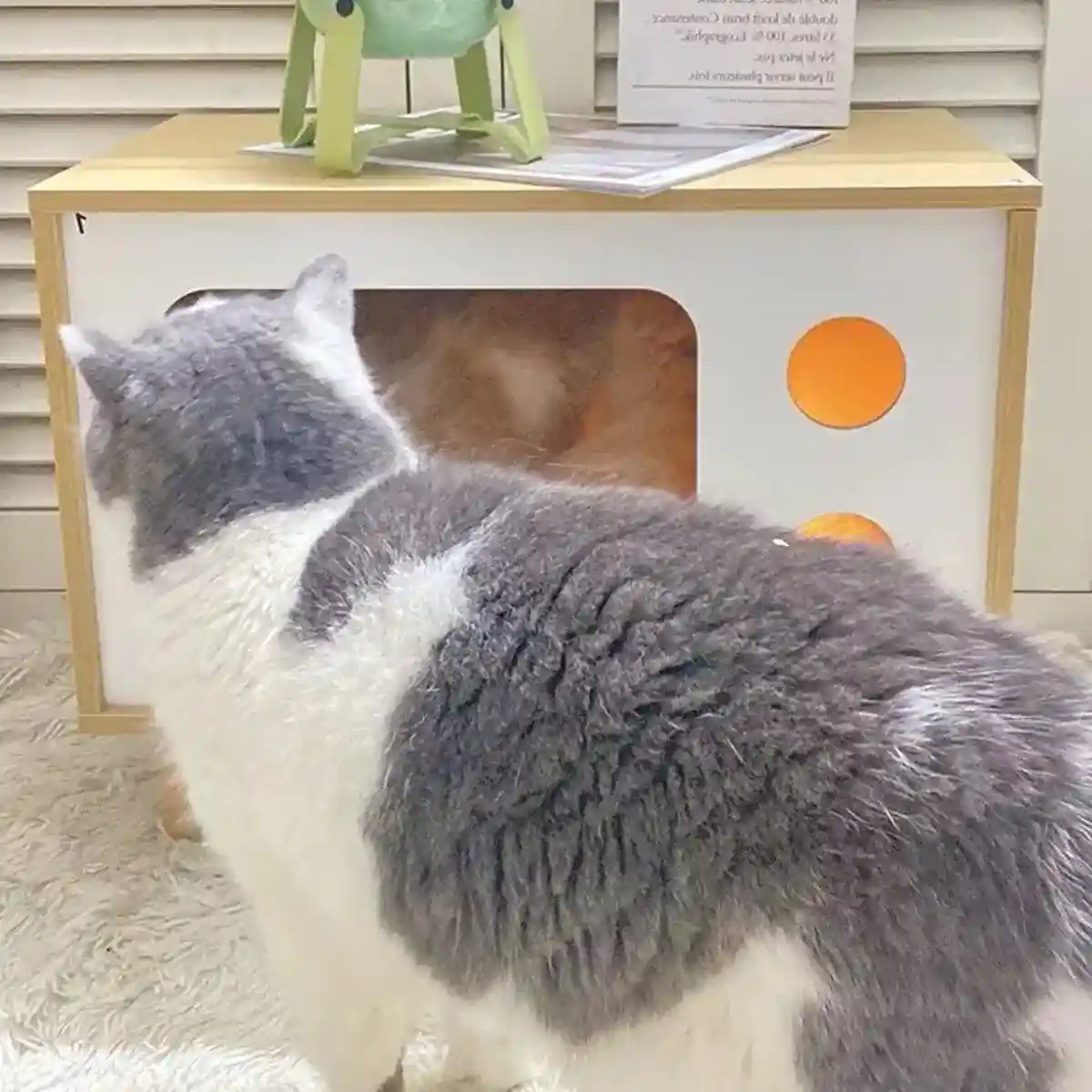 Wooden Pet House Modern Cat Dog Bed Furniture - Image 10