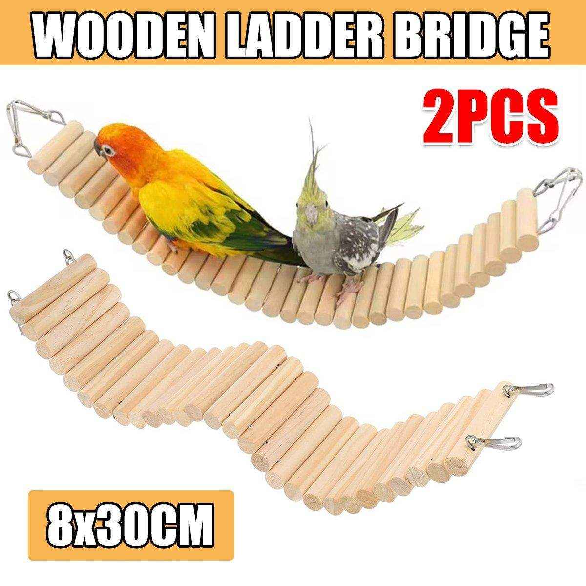 Wooden Hamster Toy Furniture Small Fence Climbing Stairs Arch Bridge for Pets - Image 16