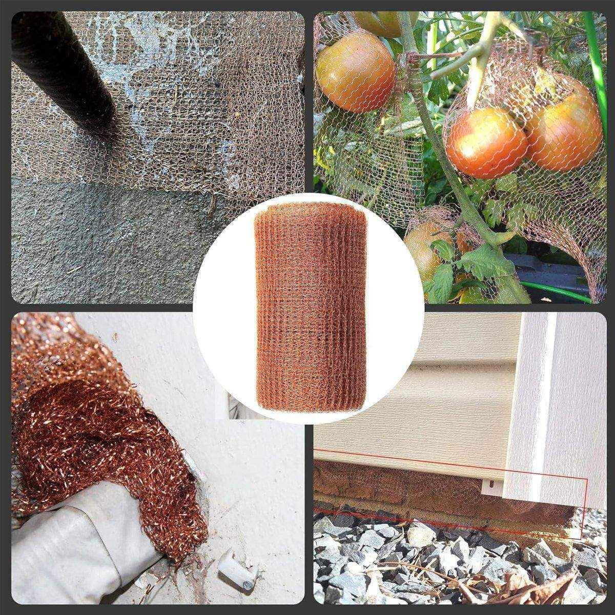 Woven Copper Mesh Roll 15cm x 6m for Gardening Pest Control - Image 13