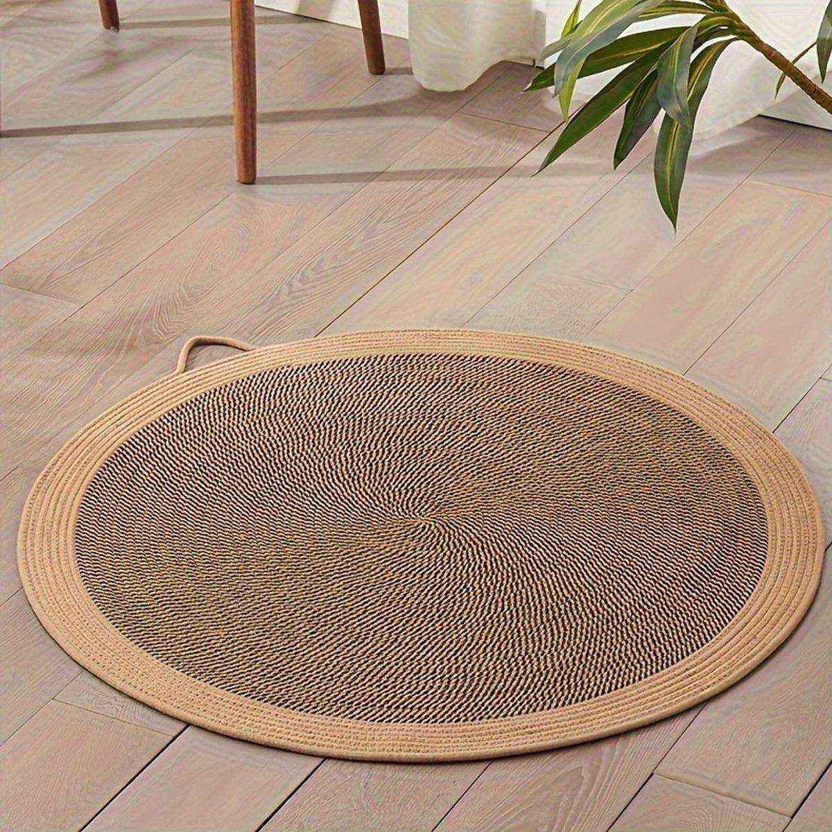 Woven Rattan Cat Scratching Mat Durable Scratch Board & Sleeping Pad - Image 8