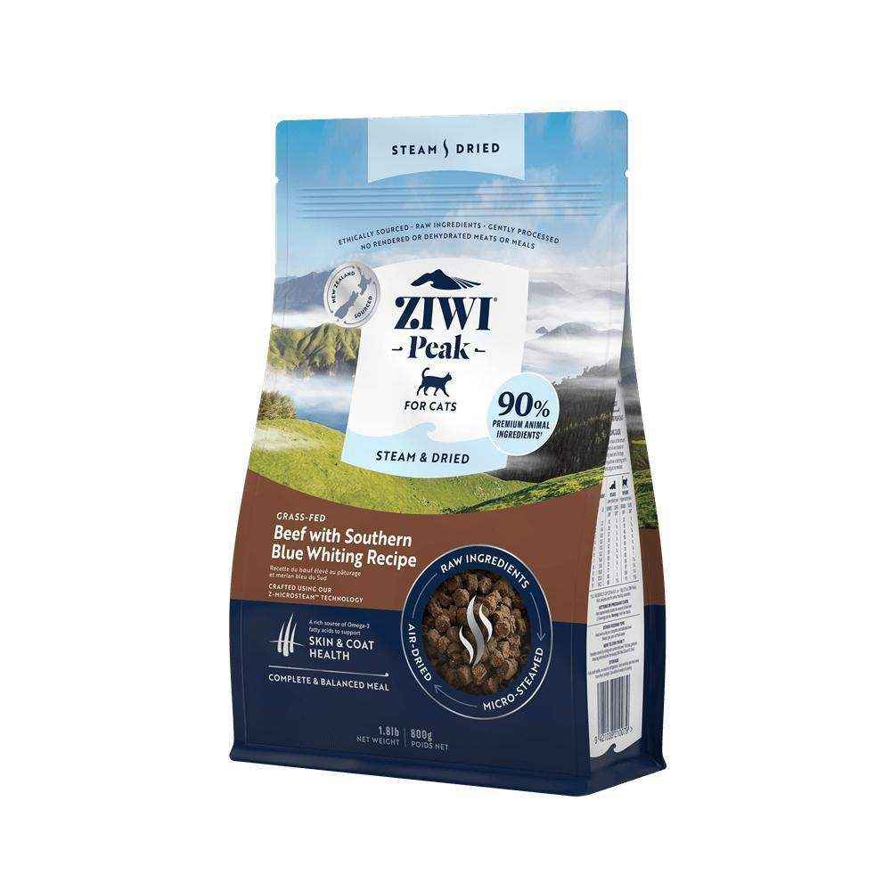 Ziwi Peak Steam Dried Cat Food Beef with Southern Blue Whiting - Image 5