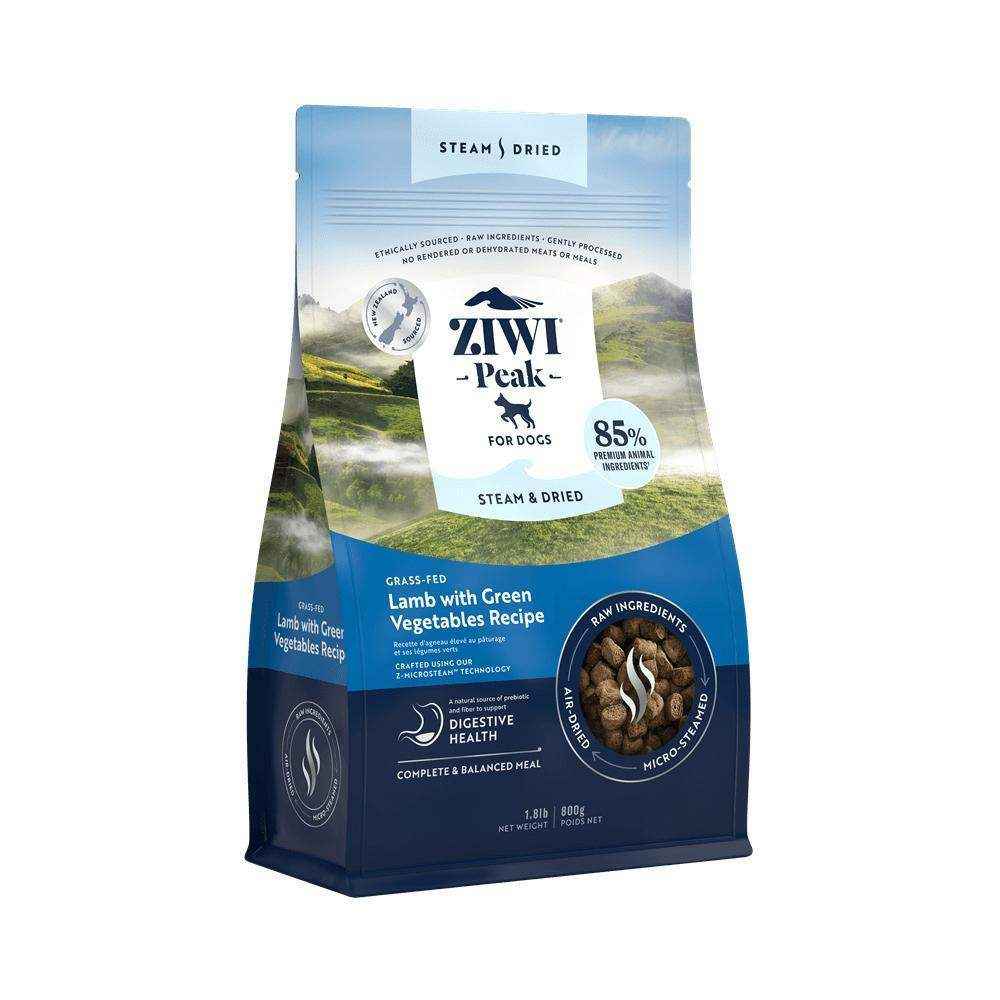 Ziwi Peak Steam & Dried Grass-Fed Lamb with Green Vegetables Dry Dog Food - Image 3